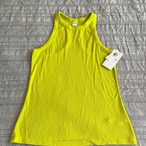 Woman’s Old Navy Active Tank, bright yellow, size small NWT